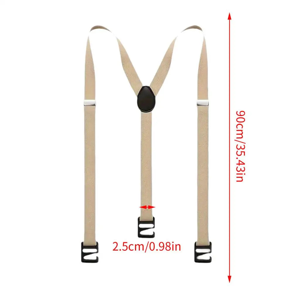 Y-Back Men's Suspenders – Adjustable Heavy Duty Elastic Braces Suspenders & Braces Axl Khaki