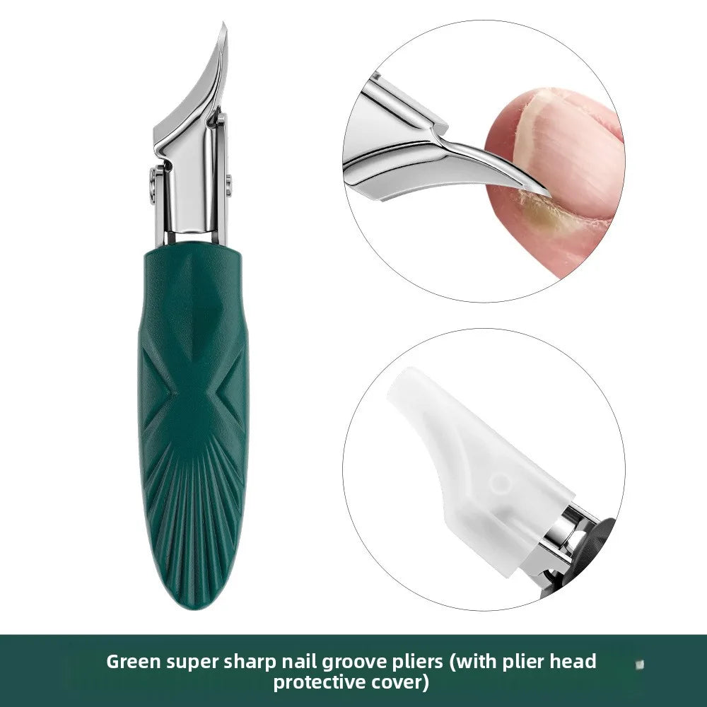 Ultra Sharp Slant Tip Nail Nipper for Thick Toenails Nail Nipper Axl 2 inches JGLingwen green ultr 1