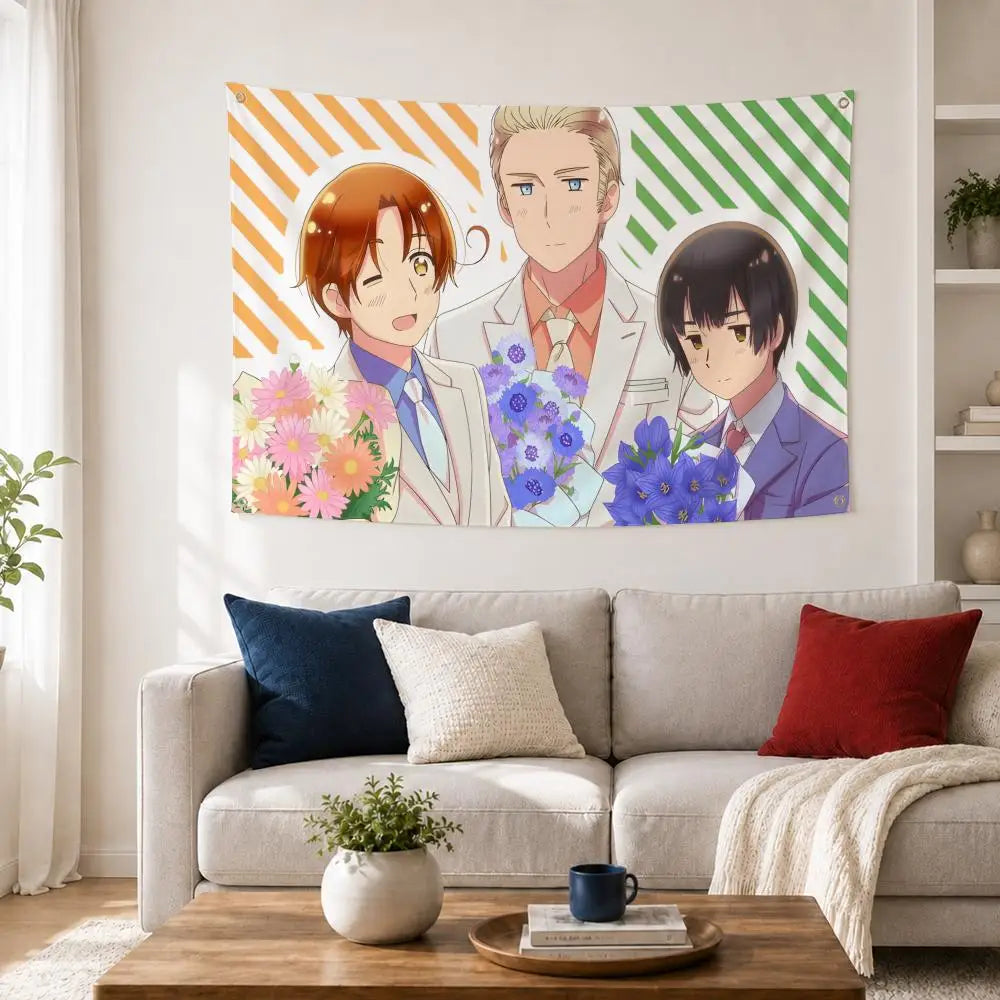 Hetalia World Stars Anime Flag – Wall & Outdoor Banner Anime Wall Flag Axl