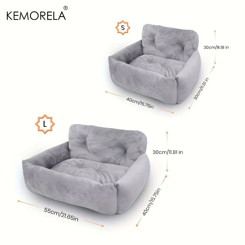 KEMORELA Car Seat Pet Carrier for Cats & Small Dogs – Gray Pet Car Seat Carrier Axl