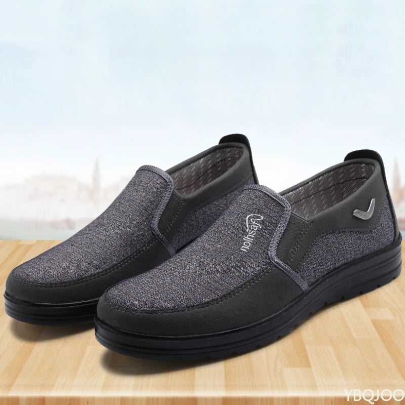 YBQJOO Men's Slip-On Casual Flat Shoes – Lightweight Non-Slip Men's Casual Shoes Axl