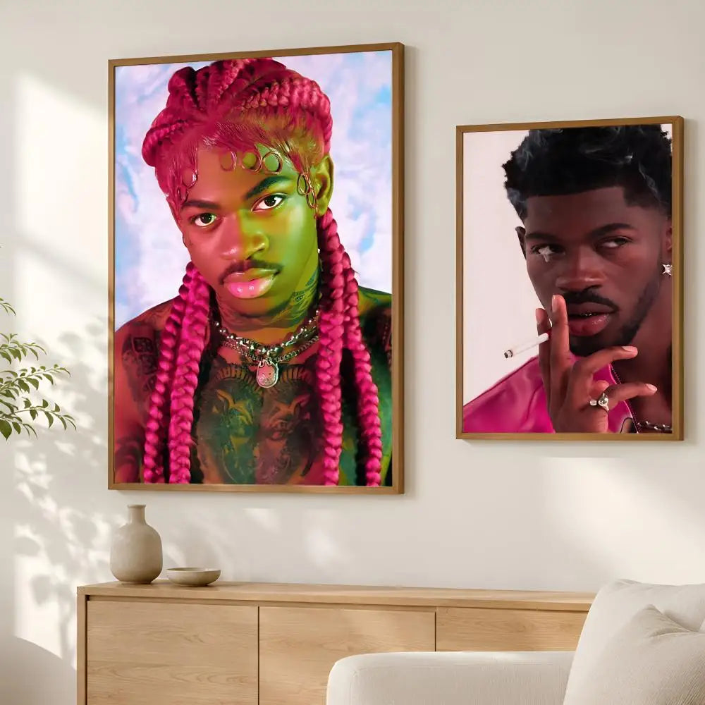 Lil Nas X Self-Stick HD Wall Art Poster – Waterproof Decor Wall Art Poster Axl