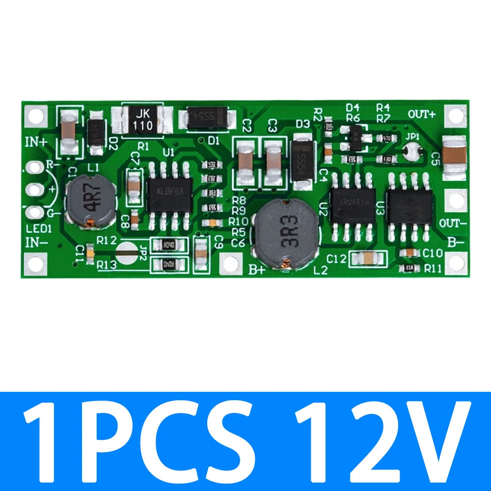 DC 5V–12V Step-Up Booster Module for 18650 Lithium Battery UPS Boost Converter Module Axl 1PCS DC 12V