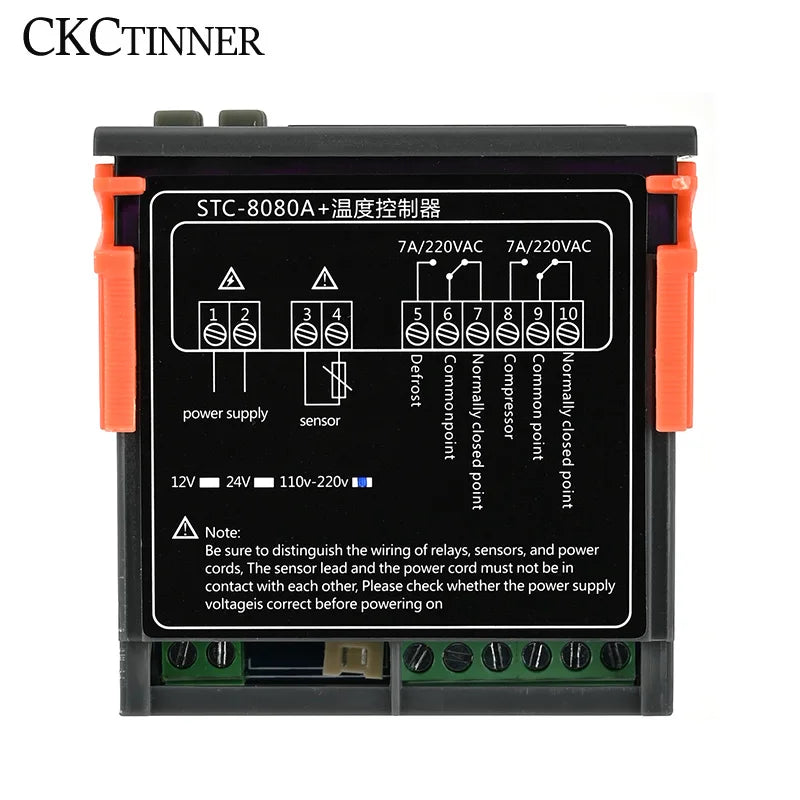 STC-8080A+ Digital Temperature Controller Thermostat 110-220V NTC Temperature Controller Axl