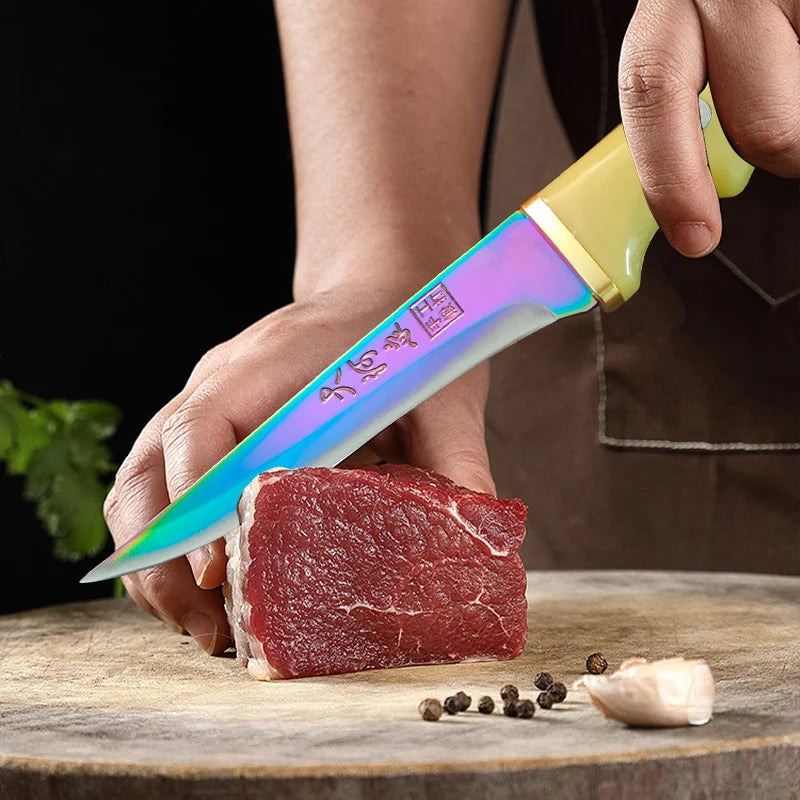 InLeung Stainless Steel Boning Knife – Forged Chef Kitchen Knife Kitchen Knife Axl