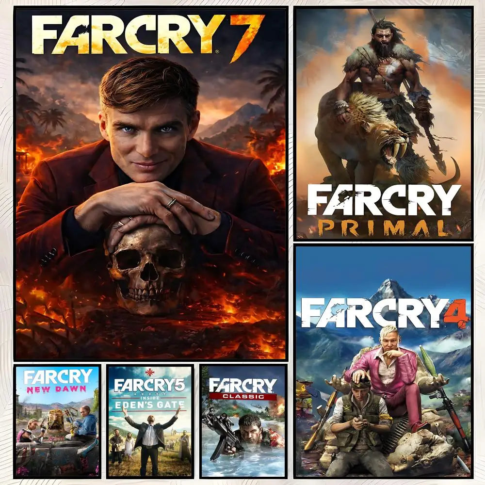 Far Cry Game Wall Art Poster – HD Self-Stick Waterproof Decor Wall Art Poster Axl