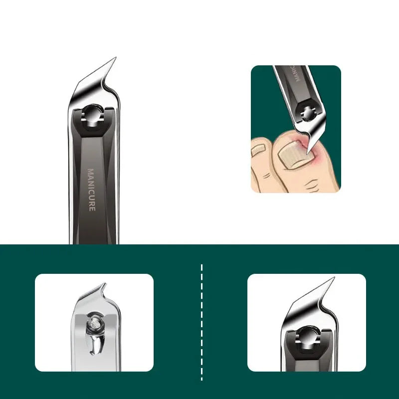 CMGF Large Diagonal Nail Clipper – Stainless Steel Pedicure Tool Nail Clipper Axl