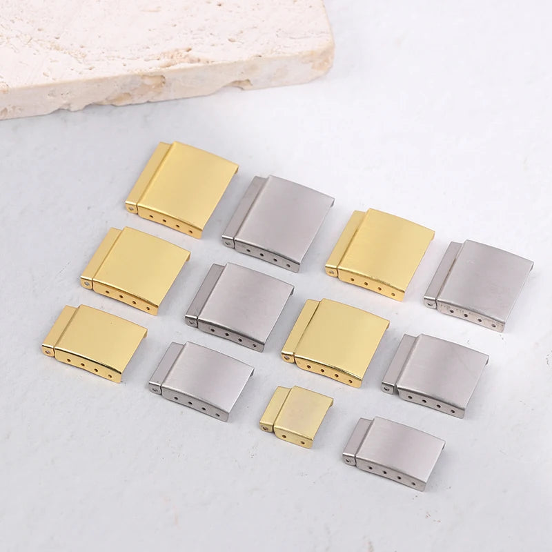 Watch Band Extender Clasp 12–22mm | Gold & Silver Steel Watch Band Extender Axl
