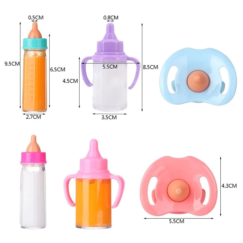 18-Inch Doll Feeding Bottles & Nipple Set – Magic Milk Accessory Doll Accessories Axl
