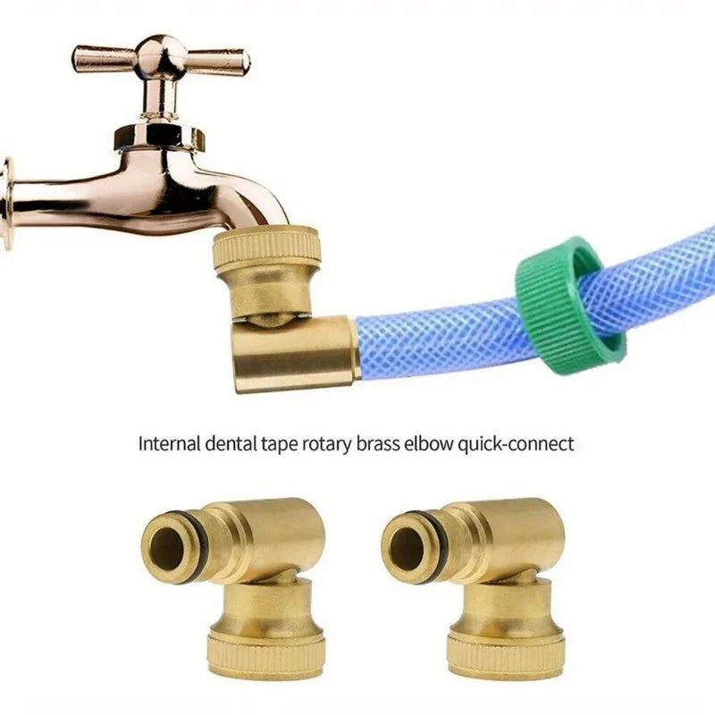Brass Swivel Elbow Quick Connector – 3/4in BSP Female Hose Reel Hose Swivel Connector Axl