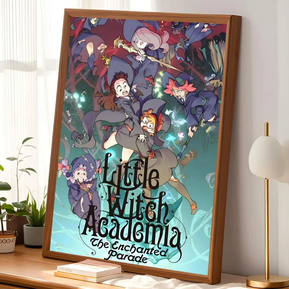 Little Witch Academia Anime PVC Wall Poster | Self-Stick HD Art Anime Wall Poster Axl