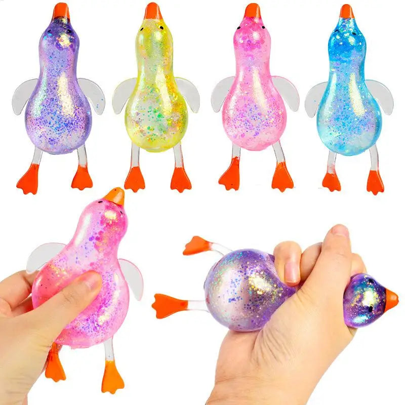 Duck Squeeze Toy – Glitter Slow Rising Sensory Fidget for Kids Sensory Fidget Toy Axl