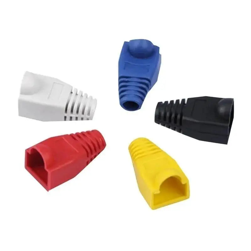30-Pack RJ45 Strain Relief Boot Caps for CAT5E & CAT6 Cables Network Cable Accessories Axl