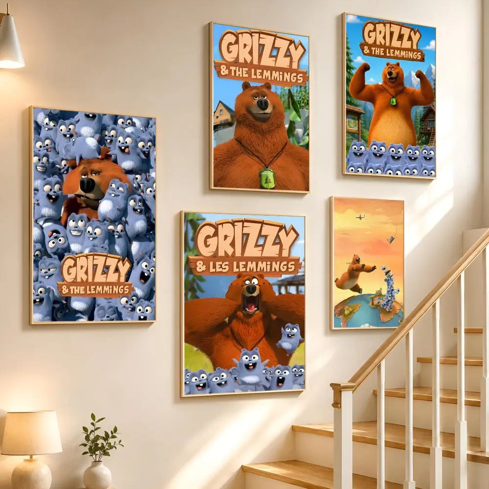 Berenstain Bears Waterproof PVC Poster Stickers | Wall Décor Wall Poster Stickers Axl