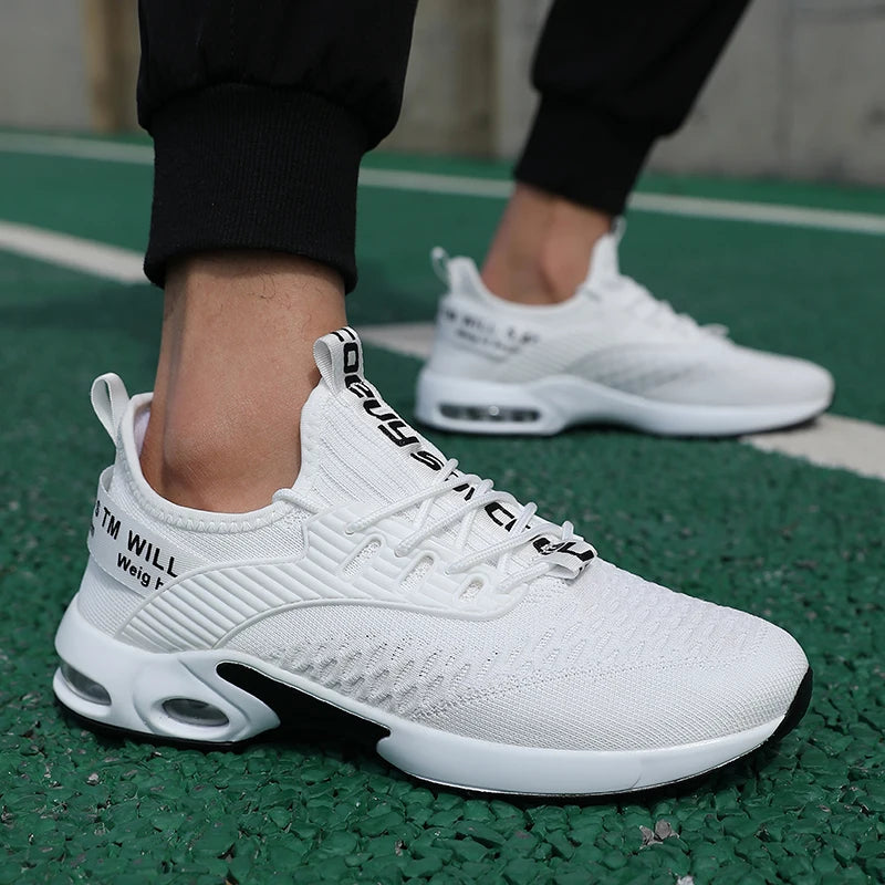 ZULIWAGN Men's Lightweight Breathable Sneakers | Sizes 39–45 Men's Casual Sneakers Axl WHITE 39