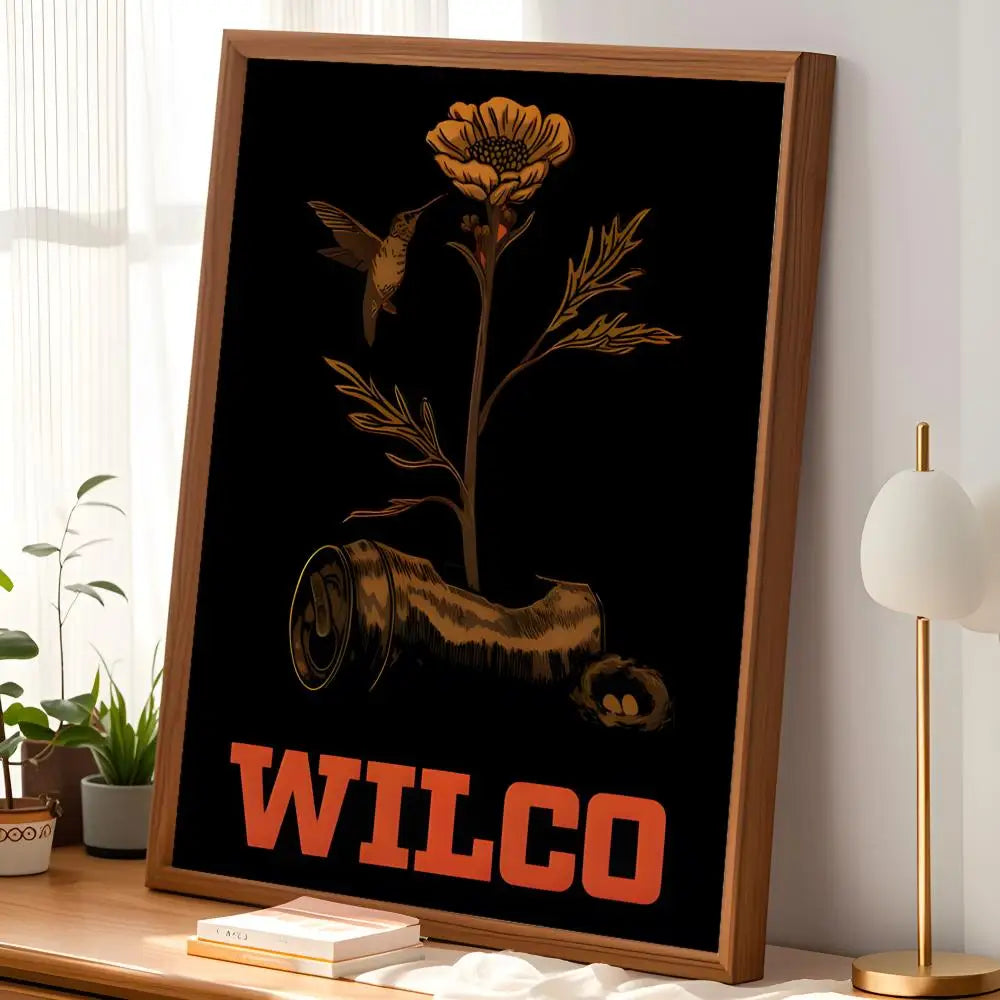 Wilco Band Self-Stick HD PVC Wall Poster | Waterproof Decor Wall Art Poster Axl
