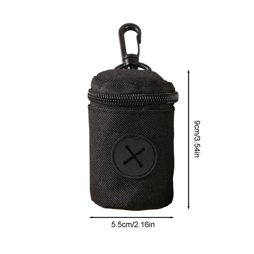 Dog Poop Bag Holder – Portable Waste Bag Dispenser Pouch Pet Waste Bag Holder Axl Black