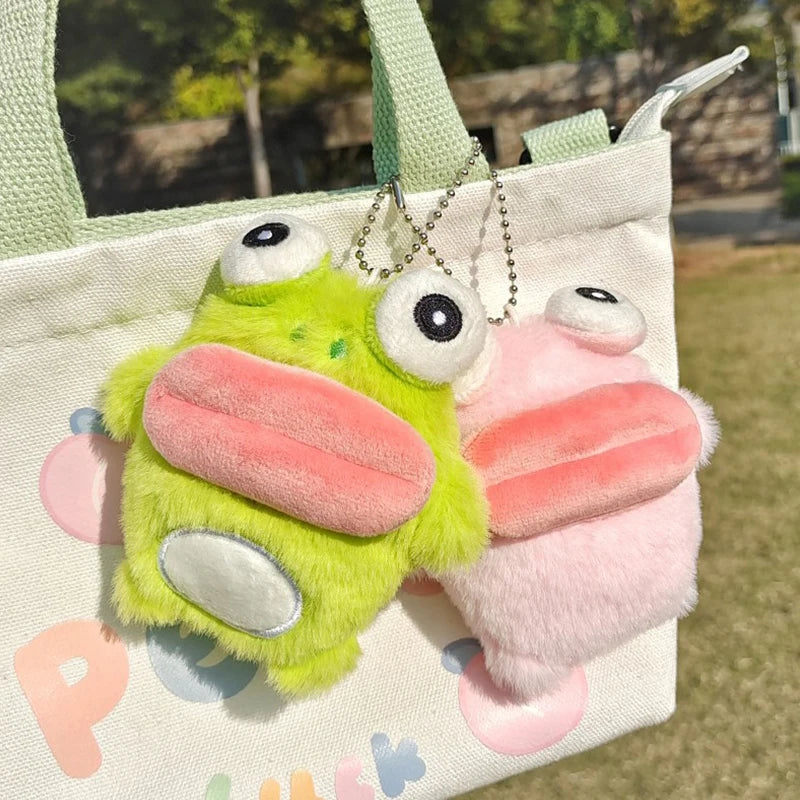 Cute Frog Plush Keychain – Cartoon Doll Bag Charm & Key Ring Plush Keychain Axl