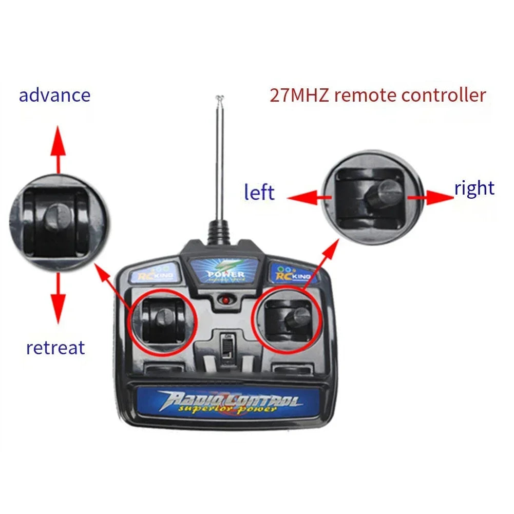 27MHz 4-Channel Remote Control for Kids Ride-On Electric Cars Ride-On Car Accessory Axl