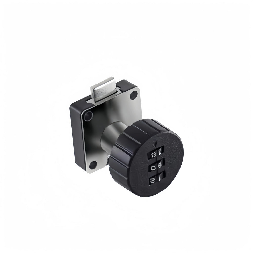 3-Digit Combination Lock – Keyless Drawer & Cabinet Lock Combination Lock Axl Black circle