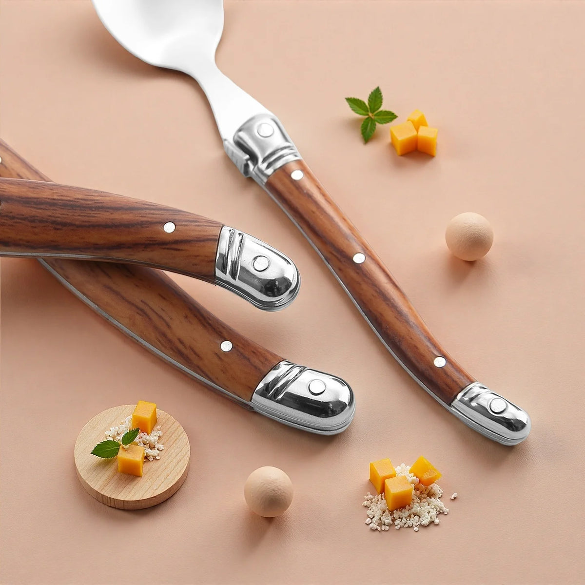 4-Piece Stainless Steel Cutlery Set – Steak Knife, Fork & Spoon Cutlery Set Axl