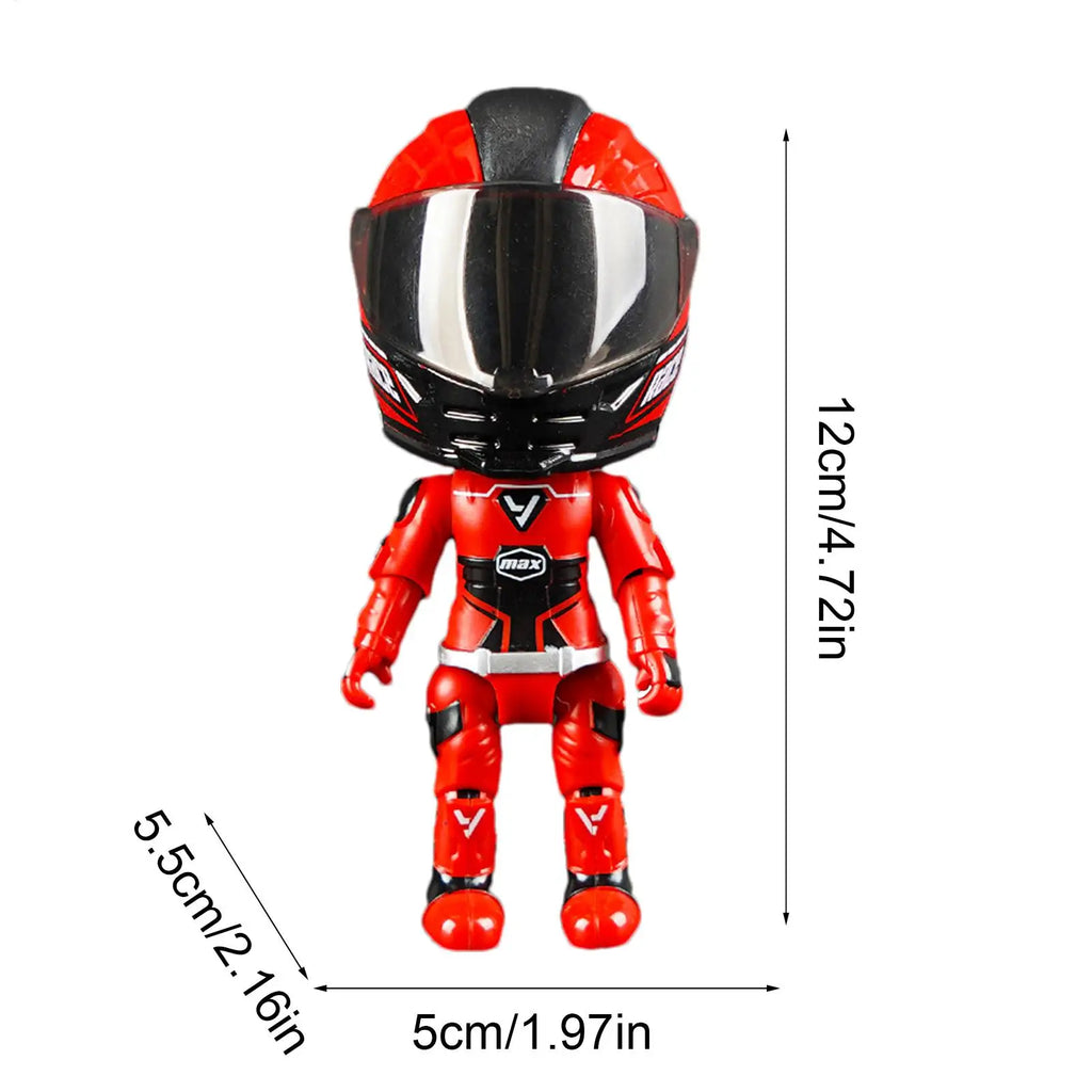 Q Version Motorcycle Rider Transforming Action Figure Toy Action Figure Toy Axl