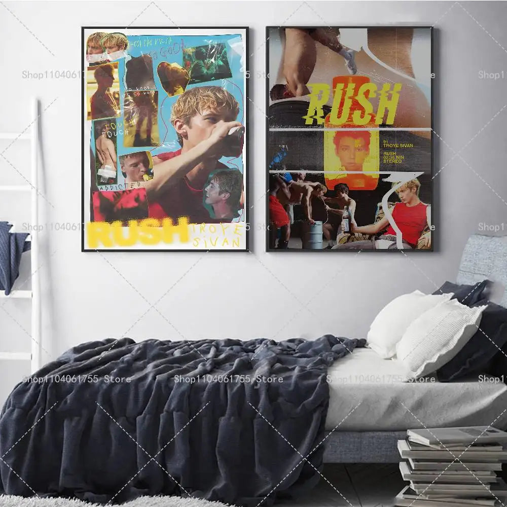 Troye Sivan Self-Adhesive Wall Art Poster – Color Print Wall Art Poster Axl