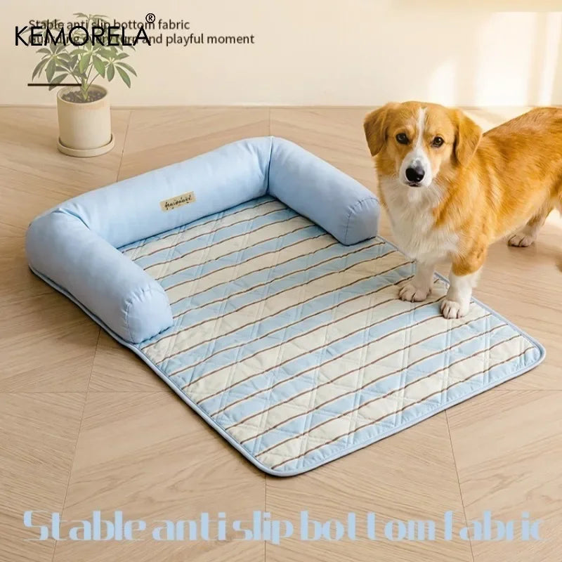 KEMORELA Cooling Pet Bed Cushion – Non-Slip Washable Dog & Cat Mat Pet Bed Cushion Axl