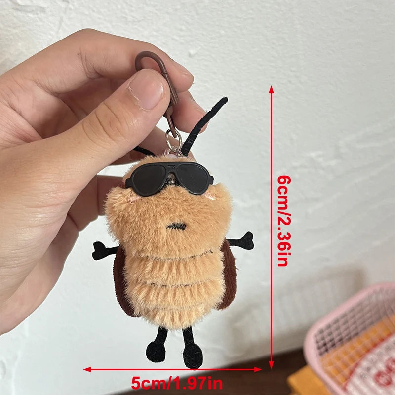 Cockroach Plush Keychain – Cute Stuffed Animal Bag Pendant Plush Keychain Axl