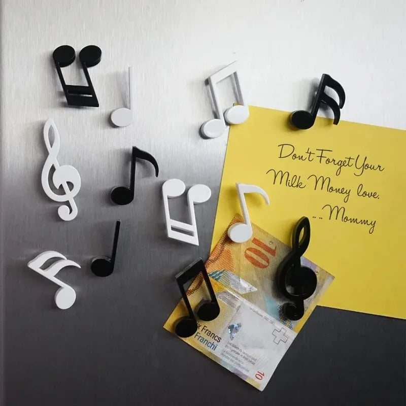 6-Piece Musical Note Fridge Magnets – Decorative Magnet Set Decorative Fridge Magnets Axl