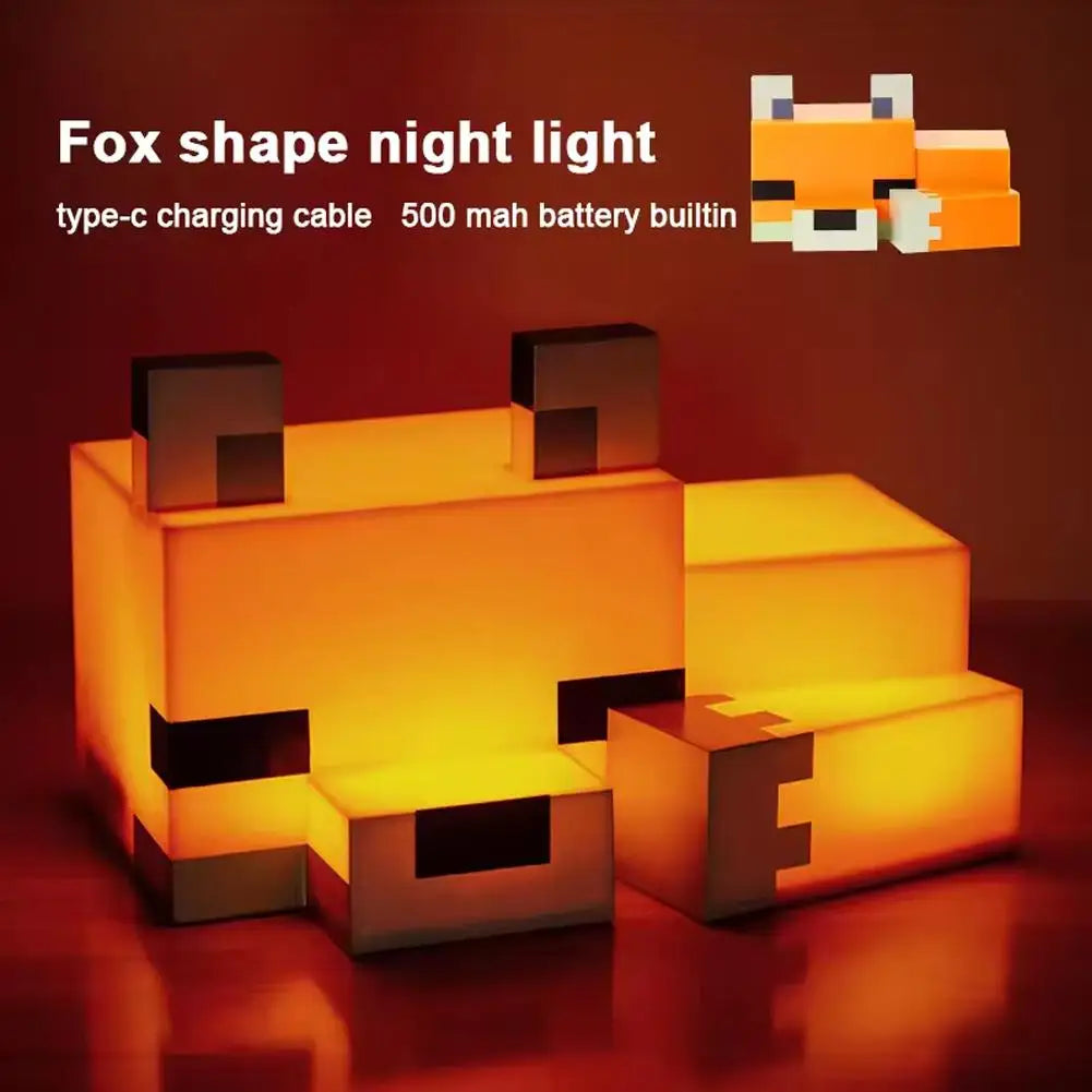 Cute Fox Night Light – USB Rechargeable Desk Lamp for Kids Night Light Lamp Axl