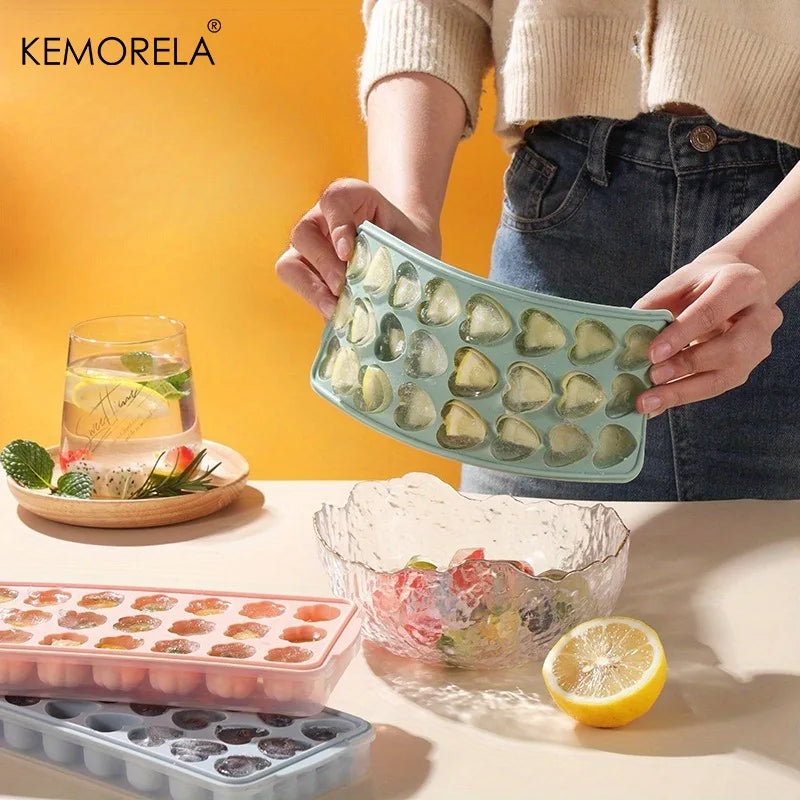 24-Grid Heart Shape Silicone Ice Cube Tray | Ice Ball Maker Silicone Ice Cube Tray Axl