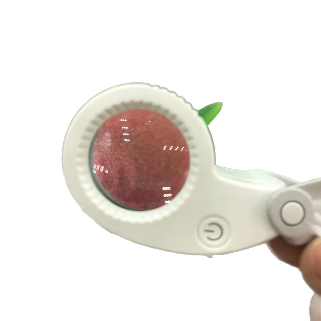 Folding Magnifier 40X 60X with White & UV Light – Rechargeable Folding Magnifier Loupe Axl