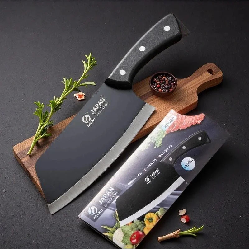 Stainless Steel Kitchen Cleaver – Sharp Knife for Meat & Veg Kitchen Cleaver Knife Axl