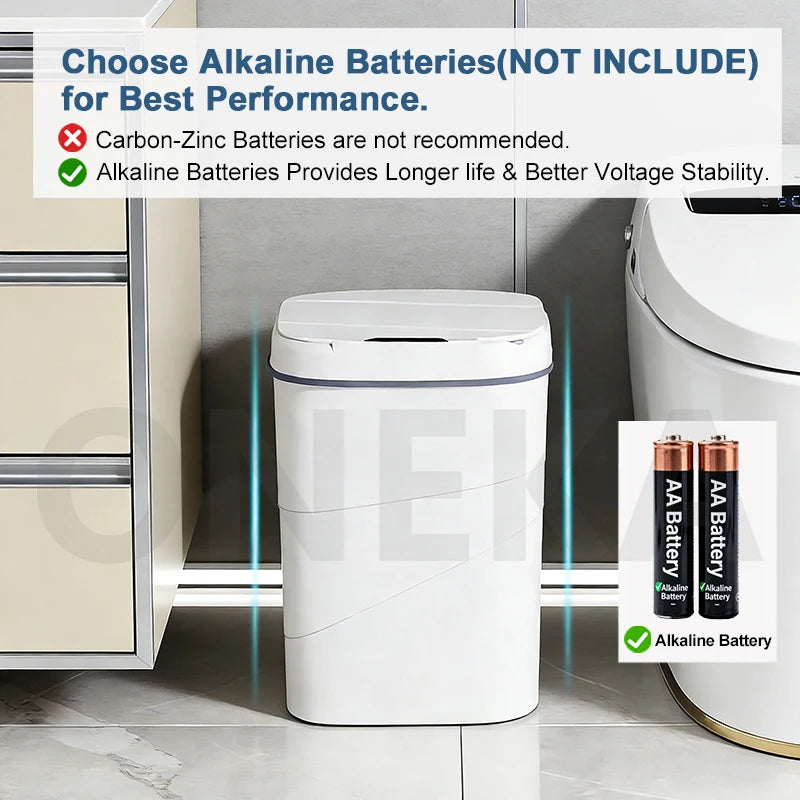 Smart Sensor Auto-Open Trash Can – Hands-Free Waste Bin Sensor Trash Can Axl