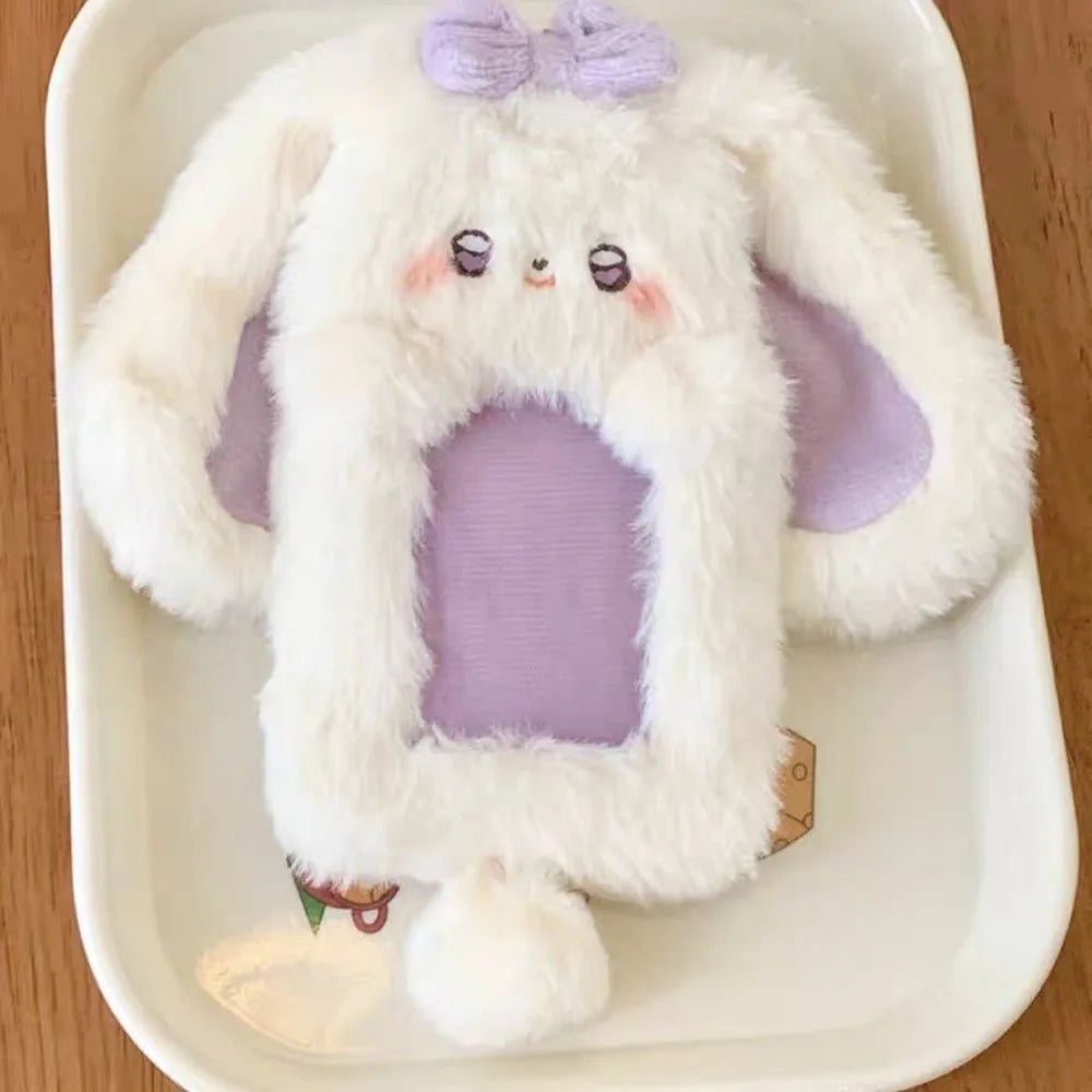 Plush Cartoon Animal Photocard Holder – Rabbit, Dog & Cat Photocard Holder Axl 06