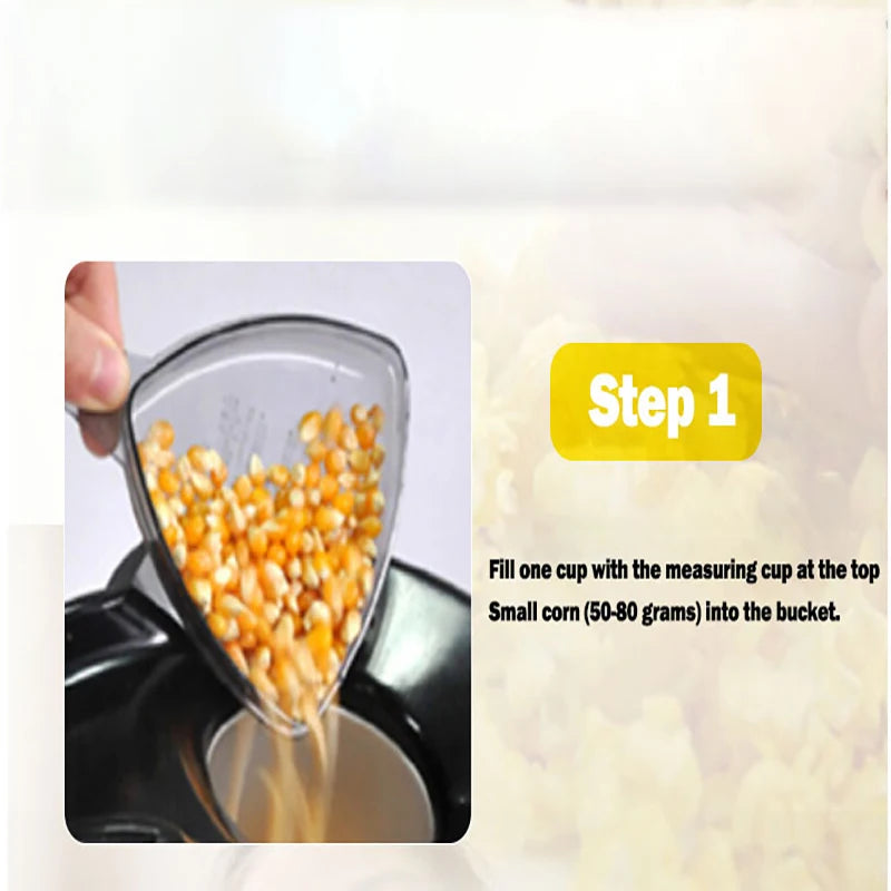 BALASHOV 1200W Hot Air Popcorn Maker – Mini Electric Corn Popper Popcorn Maker Axl