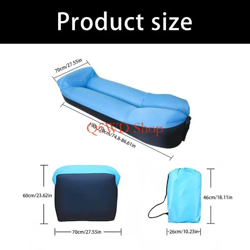 Inflatable Air Sofa Lounger – Foldable Camping & Picnic Couch Inflatable Camping Sofa Axl