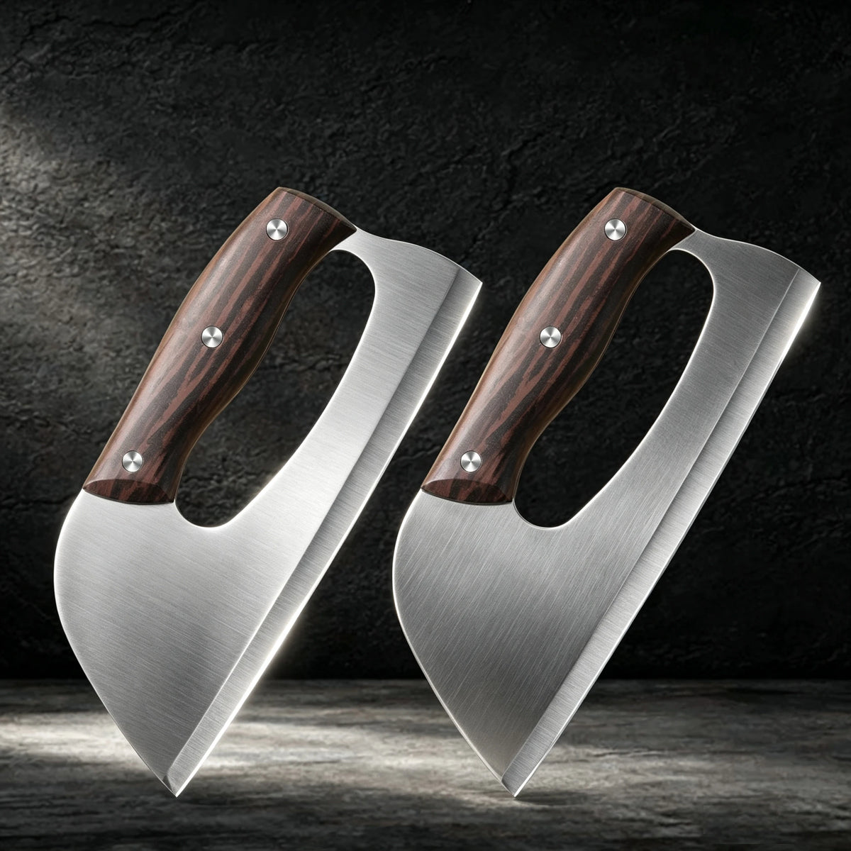 SHENJIU Stainless Steel Meat Cleaver Kitchen Knife Meat Cleaver Knife Axl 2pcs A
