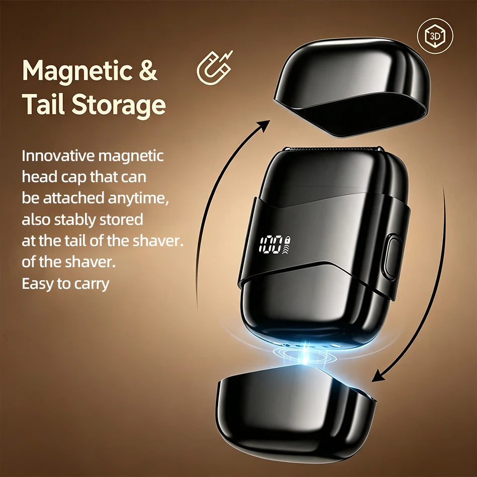 BALASHOV Mini Foil Shaver – Waterproof Travel Electric Razor Electric Foil Shaver Axl