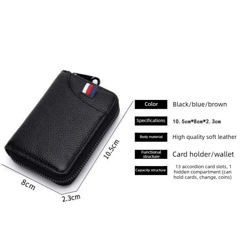 Super Slim PU Leather Mini Wallet – Unisex Card Holder Mini Card Wallet Axl