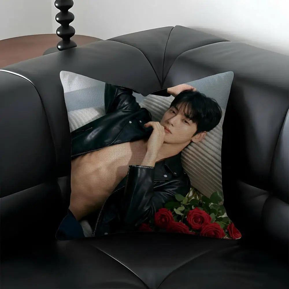 Kpop Linen Cushion Cover – Sofa, Bed & Chair Décor Decorative Cushion Cover Axl