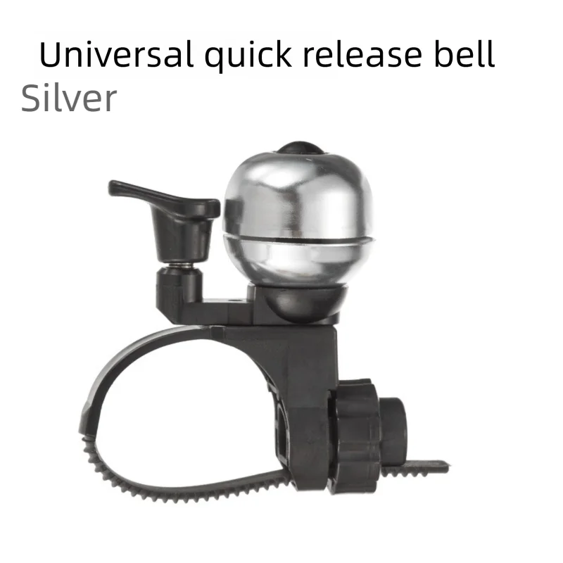 Quick Release Bike Bell – Universal Mini Horn for MTB & Road Bike Bicycle Bell Axl Silver