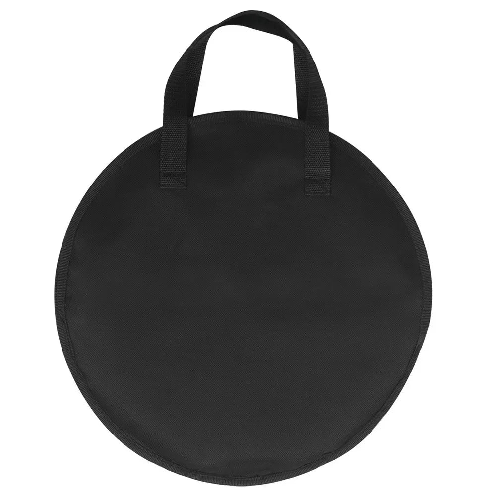 Round Waterproof Oxford Cloth Cable & Tool Storage Bag Organizer Cable Storage Bag Axl Black 40x13cm