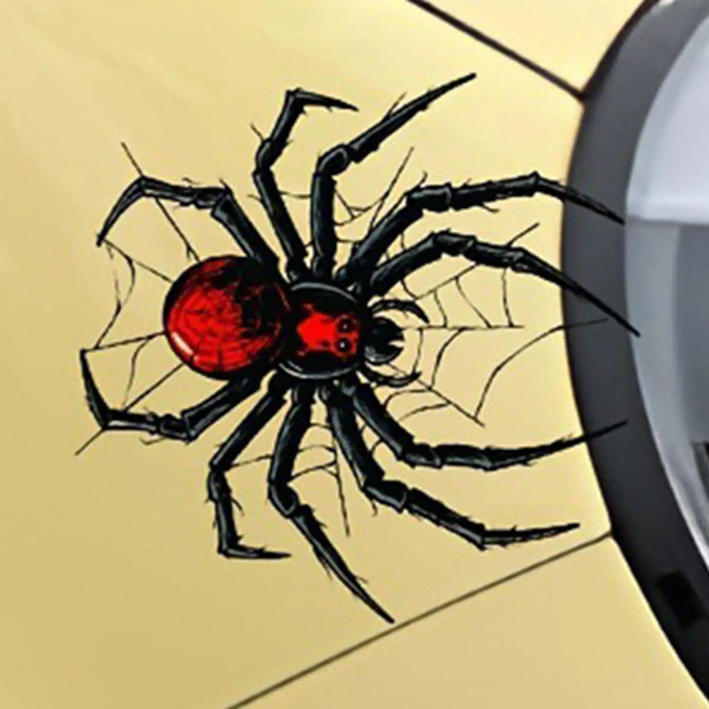 Spider Web Car Decal Sticker – Waterproof 3D PVC Auto Decal Car Decal Sticker Axl