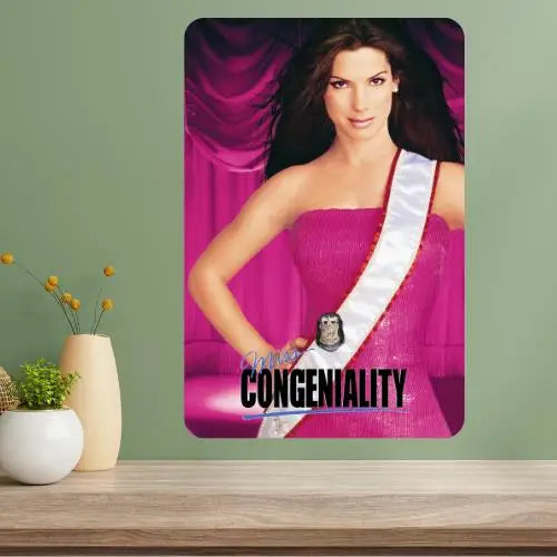 Miss Congeniality Movie Metal Poster Sign – Retro Wall Décor Metal Wall Sign Axl aluminum sign aluminum 14x20cm