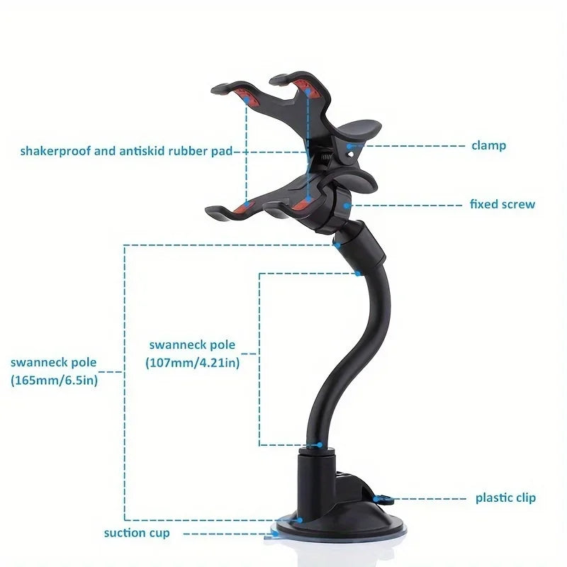 360° Car Dashboard Phone Mount – Universal Suction Cup Holder Car Phone Mount Axl
