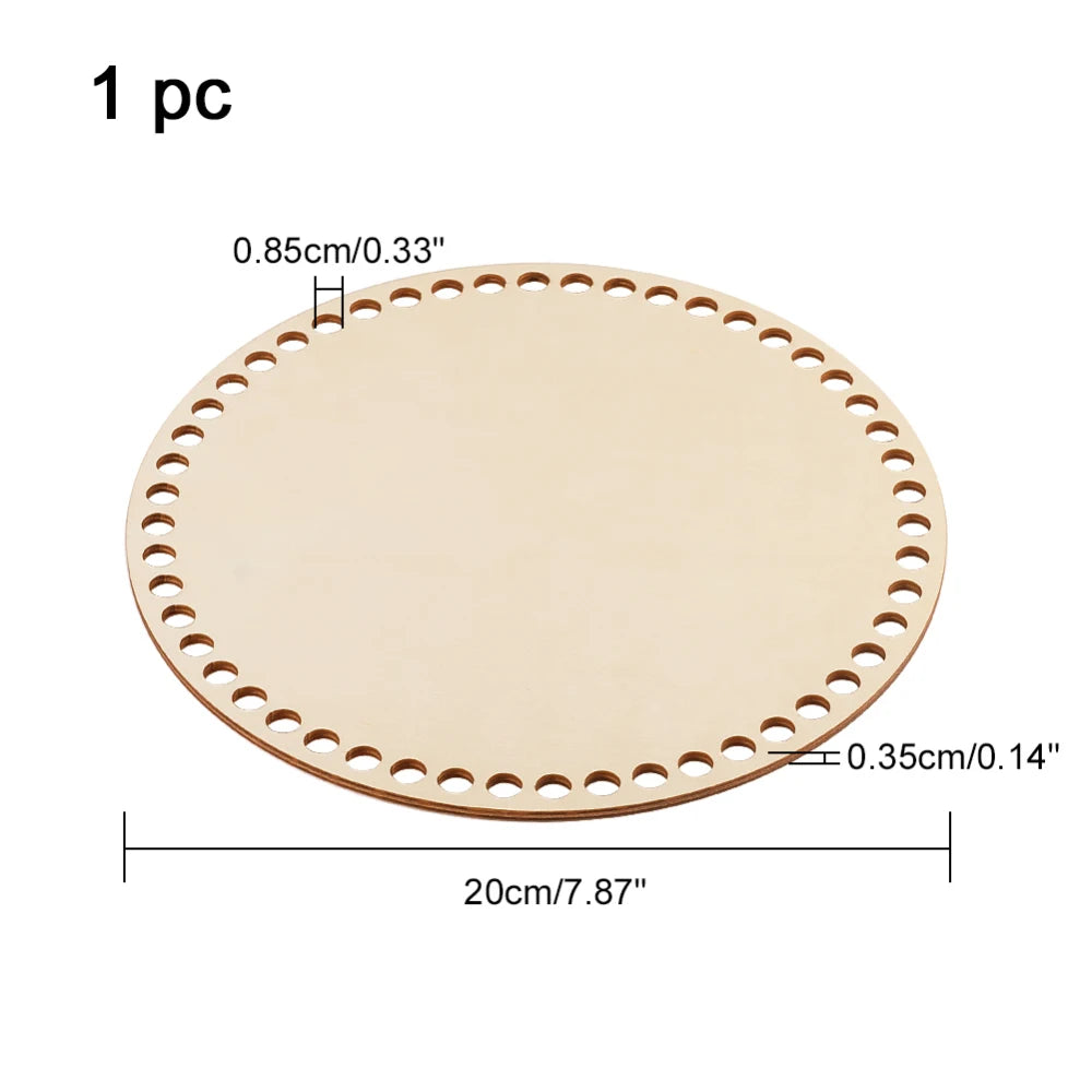 Oval Wood Crochet Basket Base 35x25cm | DIY Knitting Base Crochet Basket Base Axl AECH04-01922