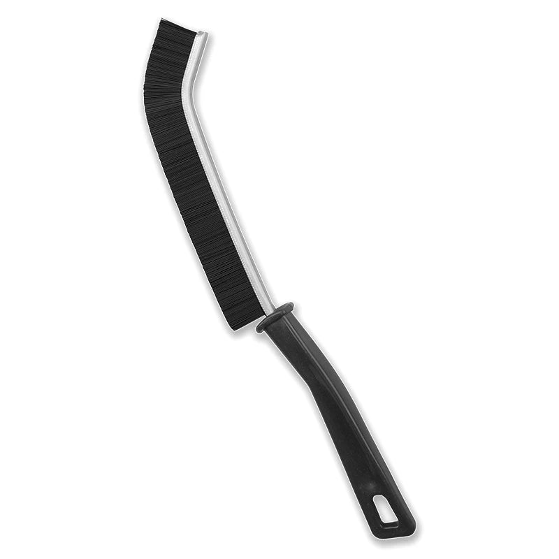 Tile Grout Cleaner Brush – Long Handle Nylon Scrub Brush Grout Cleaning Brush Axl Black