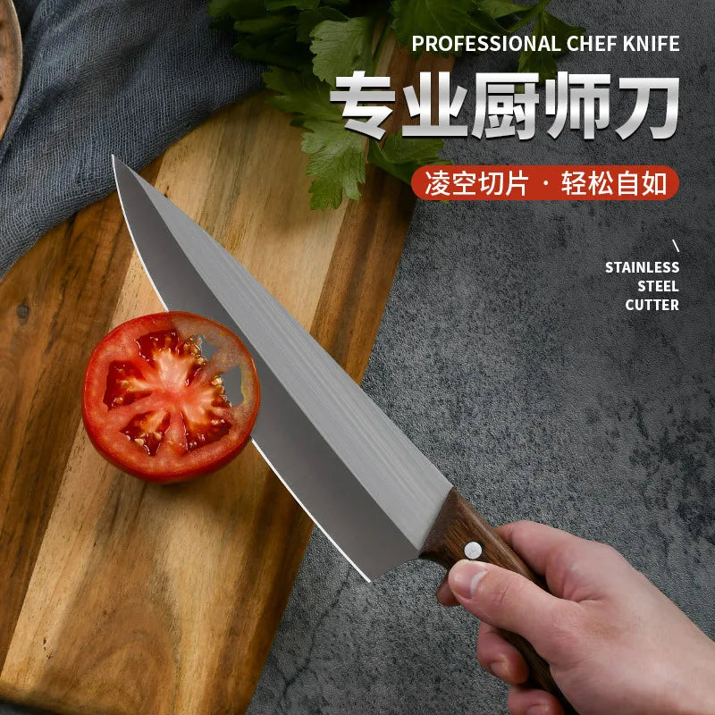 7-Inch Chef Knife – Rosewood Handle Stainless Steel Kitchen Knife Chef Knife Axl